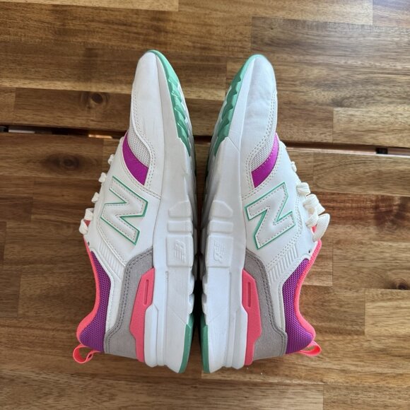 New Balance 997 H White - CW997HMA Purple Teal Size 9 US Walking Gym Lifestyle - Picture 6 of 11